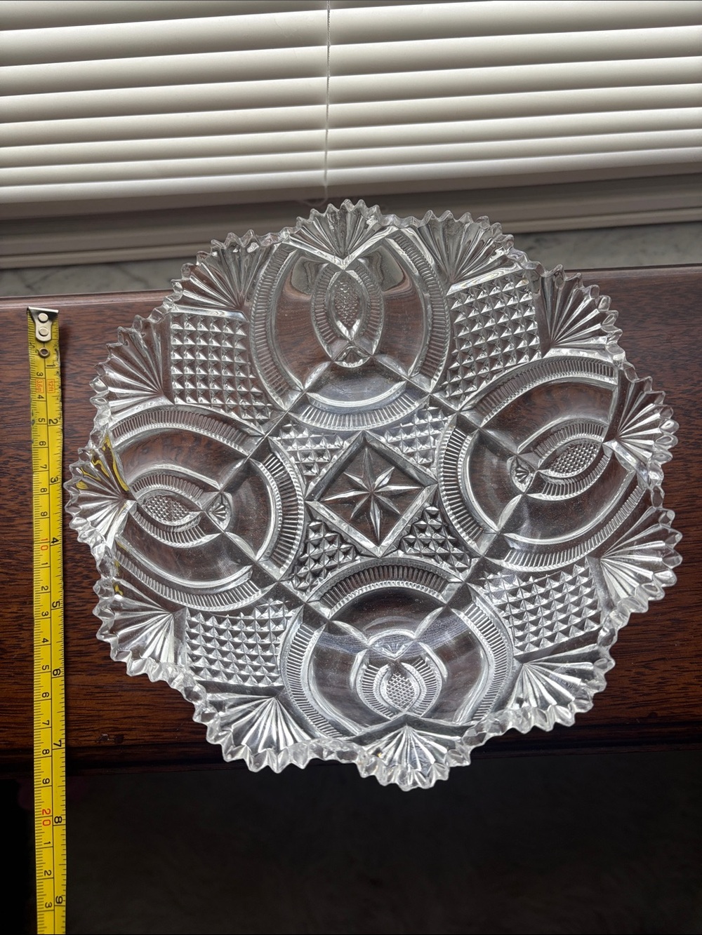 Pressed Cut Glass Decorative bowl